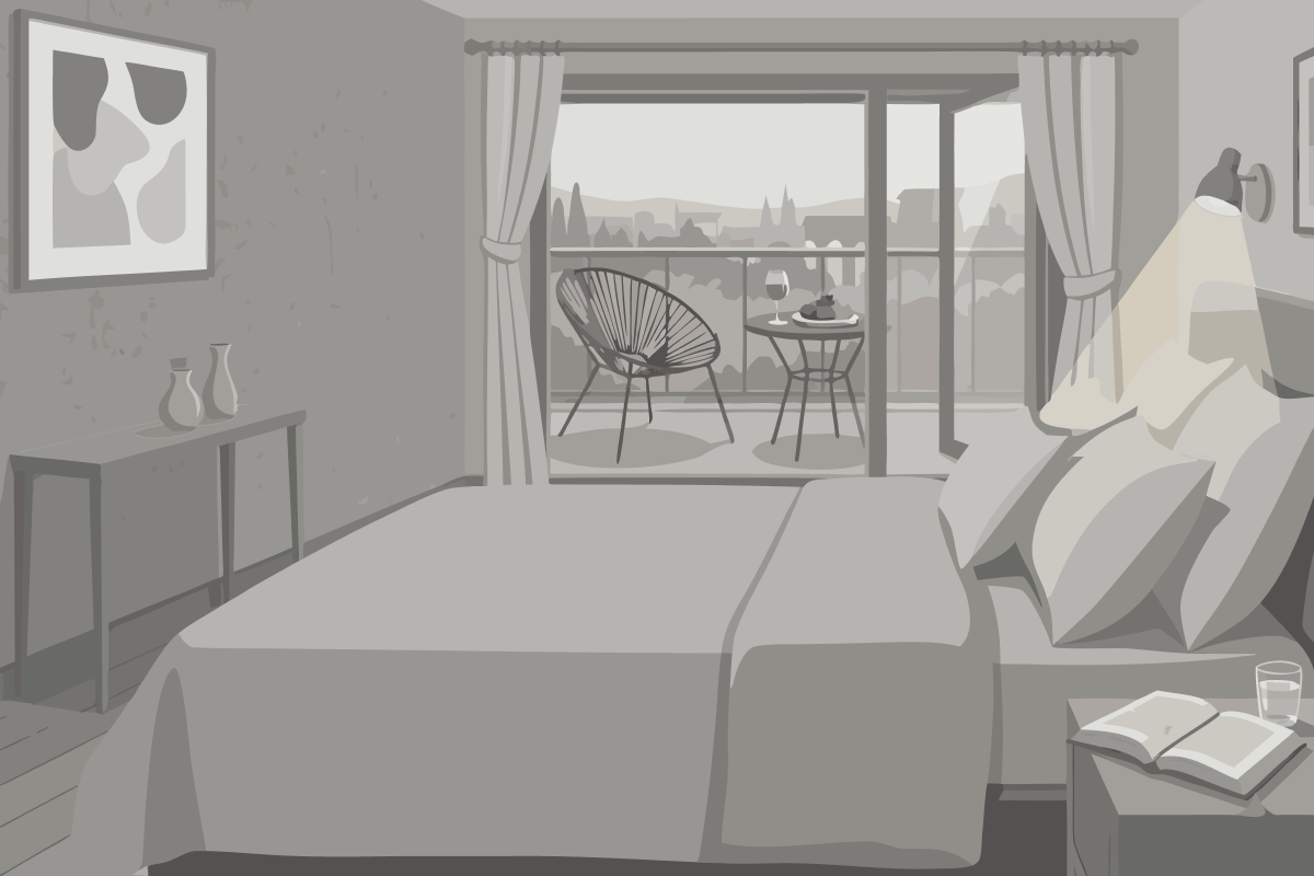 Chambre Quadruple avec Salle de Bains Privative Séparée